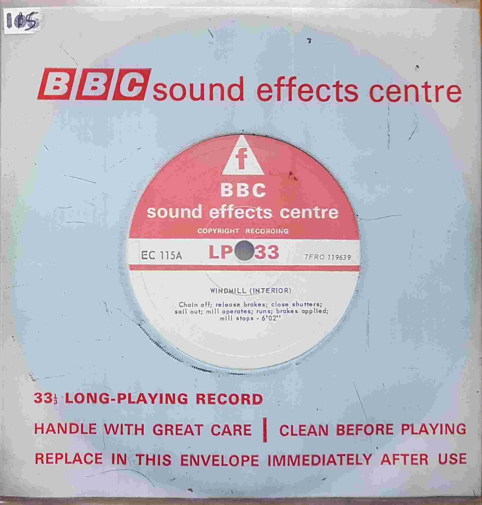 Picture of EC 115A Windmill by artist Not registered from the BBC records and Tapes library